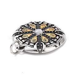 Ion Plating(IP) Tibetan Style 304 Stainless SteelManual Polishing Big Pendants&nbsp;STAS-G276-06G