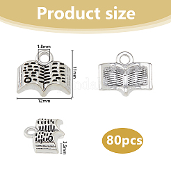 80Pcs Tibetan Style Alloy Pendants&nbsp;TIBE-DC0001-19