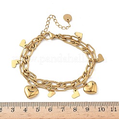 304 Stainless Steel Charm Bracelets&nbsp;BJEW-G750-03B-G