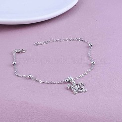 Summer Beach Alloy Hollow Sea Turtle Charm Satellite Chain Anklets for Women&nbsp;FS-WGD5AB4-01