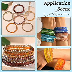 3000Pcs 24 Colors Transparent Electroplate Glass Beads&nbsp;EGLA-PA0001-29B