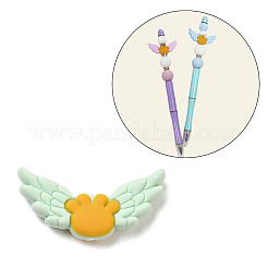 Wing Food Grade Eco-Friendly Silicone Focal Beads&nbsp;SIL-C004-01B
