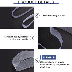 3Rolls 3 Colors Polyester Elastic Mesh Fabric&nbsp;OCOR-CY0001-21B
