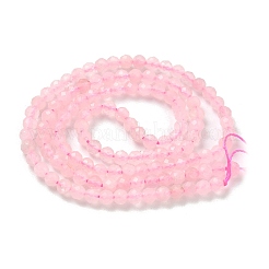 Natural Rose Quartz Beads Strands&nbsp;G-A129-3mm-10