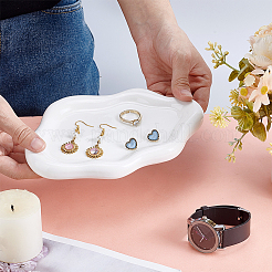 Cloud Shape Handmade Porcelain Jewelry Plates&nbsp;AJEW-WH0348-555