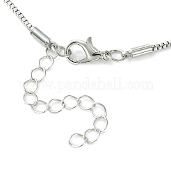 Cubic Zirconia Fairy with Heart Pendant Necklace with Box Chains&nbsp;NJEW-C004-01E