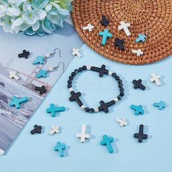 180Pcs 9 Styles Synthetic Turquoise Beads&nbsp;G-FI0001-22