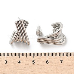 304 Stainless Steel Stud Earrings&nbsp;EJEW-M073-02P