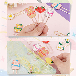 9Pcs 9 Styles Zinc Alloy Enamel Bookmarks&nbsp;AJEW-GA0008-05