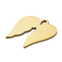 304 Stainless Steel Pendants&nbsp;STAS-D050-02G
