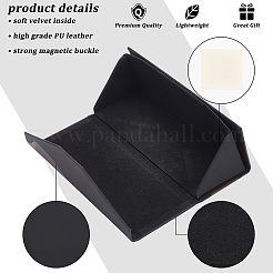 2Pcs PU Leather Eyeglasses Storage Case&nbsp;AJEW-NB0003-42