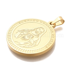 PVD Vacuum Plating 304 Stainless Steel Pendants&nbsp;STAS-U035-19G-03