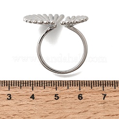 Brass Cuff Open Rings for Women&nbsp;RJEW-F215-08P