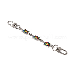 3Pcs 3 Colors Alloy Enamel Tortoise Bag Extender Chains&nbsp;AJEW-BA00155
