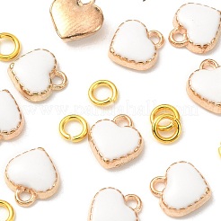 10Pcs Heart Alloy Enamel Charms&nbsp;ENAM-YW0002-92