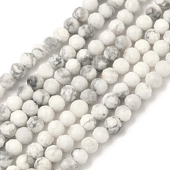 Natural Howlite Beads Strands&nbsp;G-B168-A01-3mm