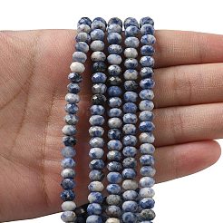 Natural Blue Spot Jasper Bead Strands&nbsp;G-D344-A22