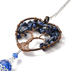 Lapis Lazuli Pendant Decoration&nbsp;AJEW-P098-10P