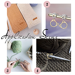 Alloy Knitting Stitch Marker Rings&nbsp;FIND-WH0036-89G
