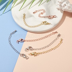 6 Pcs Long-Lasting Plated Brass Chain Extender&nbsp;KK-FS0001-04