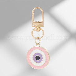 3Pcs Evil Eye Alloy Enamel Pendant Decoration&nbsp;HJEW-CP00036