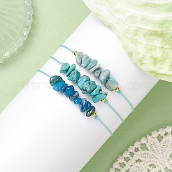 3Pcs 3 Styles Gemstone Braided Bead Bracelets&nbsp;BJEW-JB11146-03