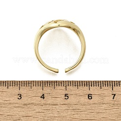 Brass Cuff Rings for Women&nbsp;RJEW-G347-14G