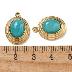 Natural Dark Turquoise Jade Dyed Pendants&nbsp;STAS-L025-007G-06