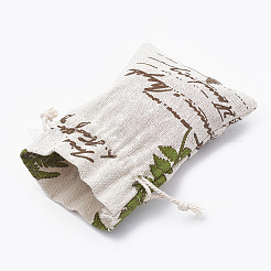 Polycotton(Polyester Cotton) Packing Pouches Drawstring Bags&nbsp;ABAG-T006-A14