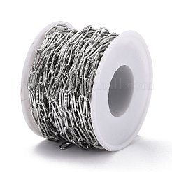 Tarnish Resistant 304 Stainless Steel Paperclip Chains&nbsp;CHS-D033-06P-01