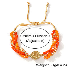 Adjustable Brass Link Bracelets&nbsp;FL7524-3