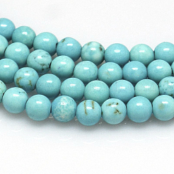 Natural Magnesite Beads Strands&nbsp;TURQ-G103-8mm-01