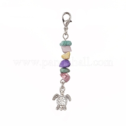 Tibetan Style Alloy Pendant Decorations&nbsp;HJEW-JM00930-03