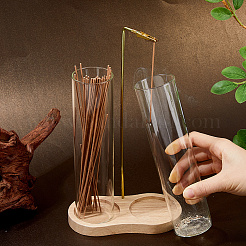 Glass Incense Holder&nbsp;AJEW-WH0410-193A