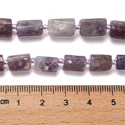 Natural Lepidolite/Purple Mica Stone Beads Strands&nbsp;G-K245-I16-01