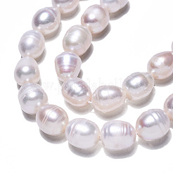 Natural Cultured Freshwater Pearl Beads Strands&nbsp;PEAR-N012-09A