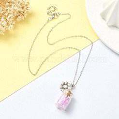 Sunflower Alloy Pendant Necklace&nbsp;NJEW-FZ00022