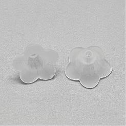 5-Petal Transparent Acrylic Bead Caps&nbsp;FACR-S012-SB518