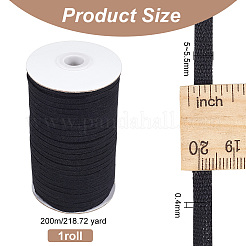 200M Flat Cotton Linen Ribbon&nbsp;OCOR-WH0078-85A