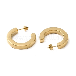 304 Stainless Steel C Shaped Stud Earrings&nbsp;EJEW-Q781-13G