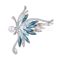 Butterfly Alloy Rhinestone Brooches for Backpack Clothes&nbsp;PW-WGFD049-01