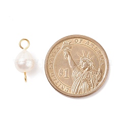 Natural Cultured Freshwater Pearl Beads Connector Charms&nbsp;PALLOY-JF01551-02