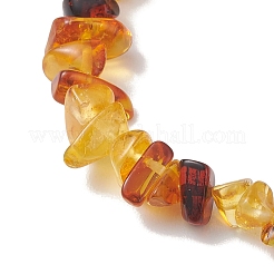 Natural Amber Beads Stretch Bracelets for Women&nbsp;BJEW-JB13256-01