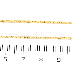 Brass Twisted Boston Link Chains  Necklaces for Women&nbsp;NJEW-D302-60G