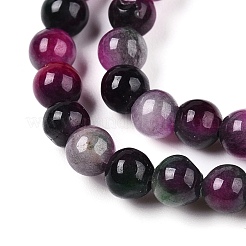 Dyed Natural White Jade Beads Strands&nbsp;G-T140-4mm-A01