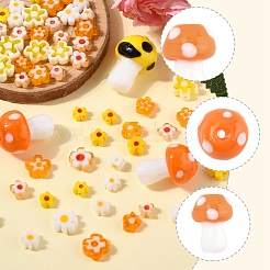 156Pcs 10 Styles Handmade Millefiori Glass Beads&nbsp;LAMP-FS0001-32