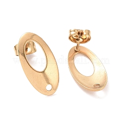 Ion Plating(IP) 304 Stainless Steel Stud Earring Findings&nbsp;LS-STAS-Q231-07G-1