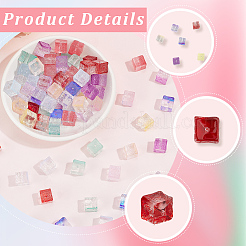 100Pcs 10 Colors Transparent Glass Beads&nbsp;GLAA-PA0001-51