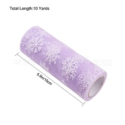 Snowflake Deco Mesh Ribbons&nbsp;OCOR-P010-G09