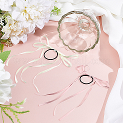 4Pcs 4 Colors Satin Hair Ties&nbsp;OHAR-GO0001-15